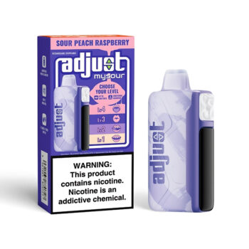 Sour Peach Raspberry Adjust MySour 40K Puffs